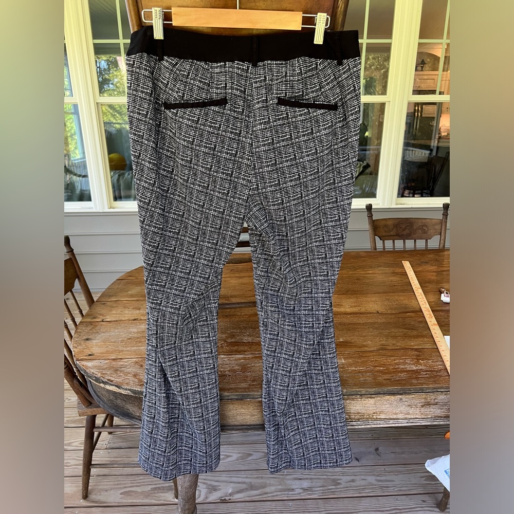 Lane Bryant Plus Lena Grid Print Bootcut Pants Bl… - image 6
